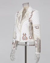 Luxury Pearl Cropped Blazer